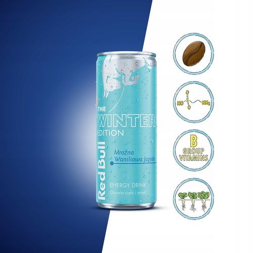 Red Bull Napój energetyczny Ice Edition waniliowa jagoda 12x250ml puszka na Arena.pl