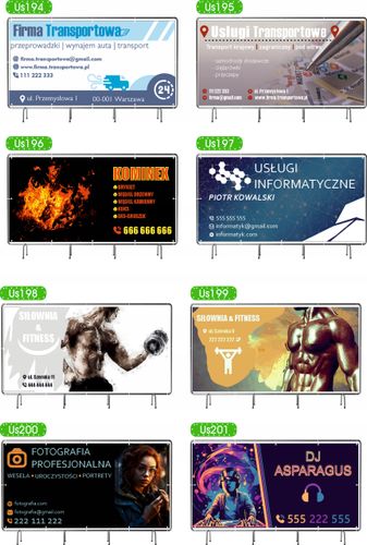 BANER REKLAMOWY 200x100 cm duży wybór różne wzory GABINET WETERYNARYJNY na Arena.pl