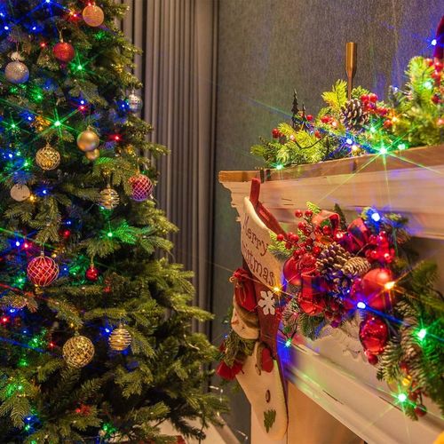 LAMPKI CHOINKOWE Z FLASH ŚWIATEŁKA WIELOKOLOROWY ~36M 500LED ZEW/WEWNĘTRZNE na Arena.pl