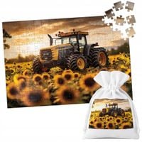 PUZZLE TRADYCYJNE - TRAKTOR CIĄGNIK POLE GOSPODARSTWO ROLNIK - 120 el