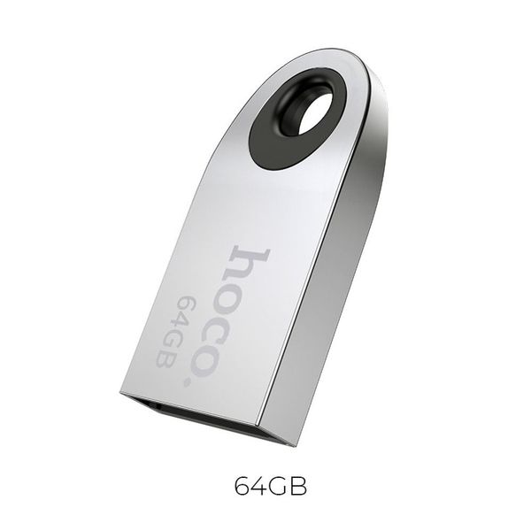 Pendrive 64GB USB 2.0 (USB A) Hoco mini UD9 srebrny zdjęcie 1