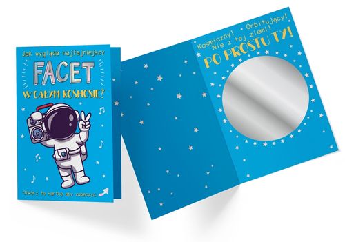 karnet najfajniejszy facet w kosmosie (lusterko) | DK-853 na Arena.pl