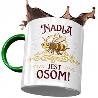 Kubek Zielony Dla Nadii Przyjaciółki Na Prezent Z Nadrukiem Ze Zdjęciem