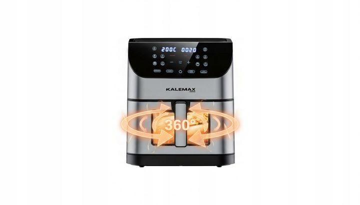 FRYTKOWNICA BEZTŁUSZCZOWA AIR FRYER FRYTOWNICA DUŻA 8L 1800W DUŻA MISA zdjęcie 2