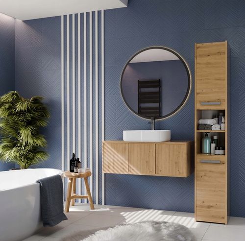 SZAFKA ŁAZIENKOWA S30 REGAŁ SŁUPEK 30CM DĄB ARTISAN na Arena.pl