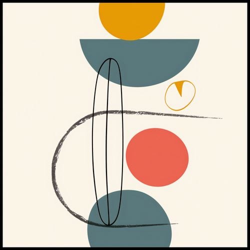 Plakat 90x90cm Równe Kompozycje na Arena.pl