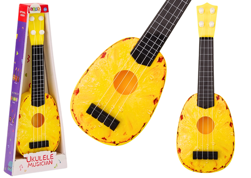 MINI GITARA  Z MOTYWEM ANANASA UKULELE DLA DZIECI na Arena.pl