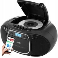 Boombox JVC Radioodtwarzacz CD USB Wyświetlacz LCD MP3 Radio black