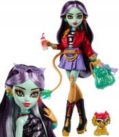 Monster High Lalka podstawowa Jinafire Long 26 cm zwierzątko Cloudy Yun Yun