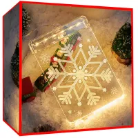 Witraż LED 3D na okno jako świąteczna ozdoba i efektowne lampki