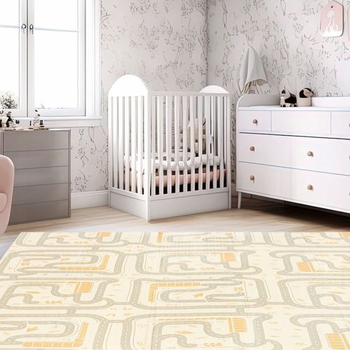 MamaBrum dwustronna składana mata piankowa dywan 120x180x1 Boho/Beż R17 na Arena.pl