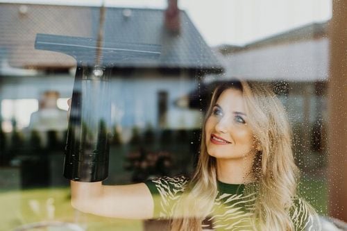 MYJKA DO OKIEN SZYB AKUMULATOROWA TELESKOP WYSOKIE OKNA + 1L PŁYNU DO na Arena.pl