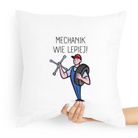 Poduszka Prezent Dla Mechanika Mechanik Wie Lepiej Z Nadrukiem Ze Zdjęciem