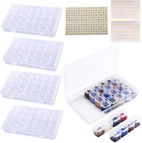 Pudełko Do Haftu Diamentowego Pojemnik 4szt na Arena.pl