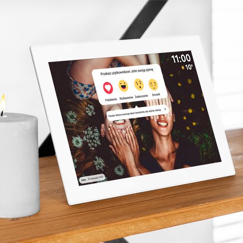Cyfrowa ramka na zdjęcia 10.1 cali IPS dotyk Android WiFi WIDEO POGODA SD na Arena.pl