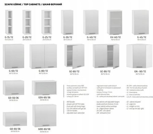 BELLA D-20/82 SZAFKA DOLNA OTWARTA DĄB CRAFT na Arena.pl