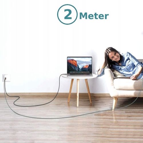 KABEL USB TYP C DO ŁADOWARKI DO ŁADOWANIA 2M 60W 3A SOUNIX na Arena.pl