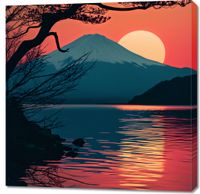 Obraz 90x90cm Góra Wieczorem