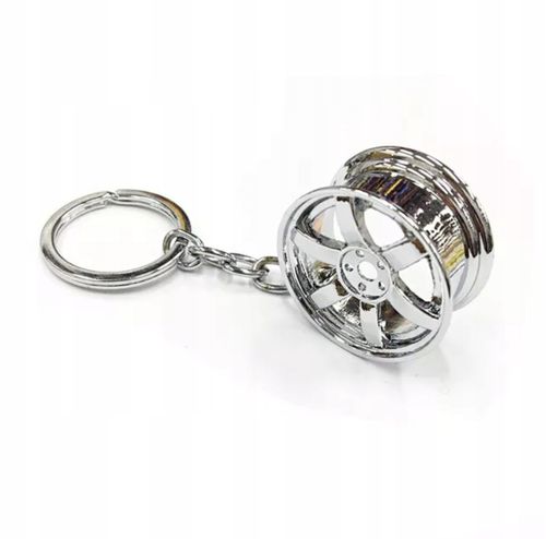 Brylok breloczek samochodowy Alufelga Srebrna NFS Alusy Chromowana Felga na Arena.pl