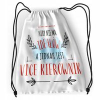 Plecak Dla Vice Kierownika Sportowy Szkolny Worek Z Nadrukiem Ze Zdjęciem