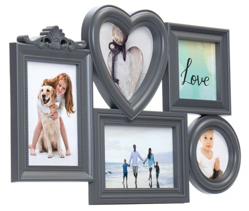 Ramka na zdjęcia CORAZON 5 zdjęć szara na Arena.pl