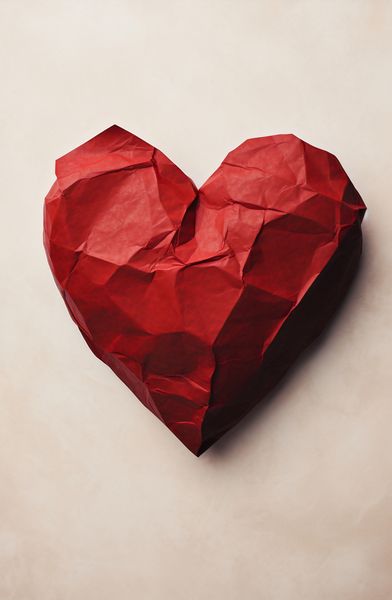 Plakat 53x81cm Kreślone Serce zdjęcie 1