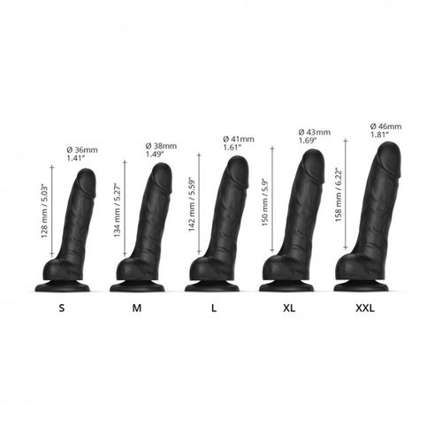 Sliding Skin Realistic Dildo Black S na Arena.pl