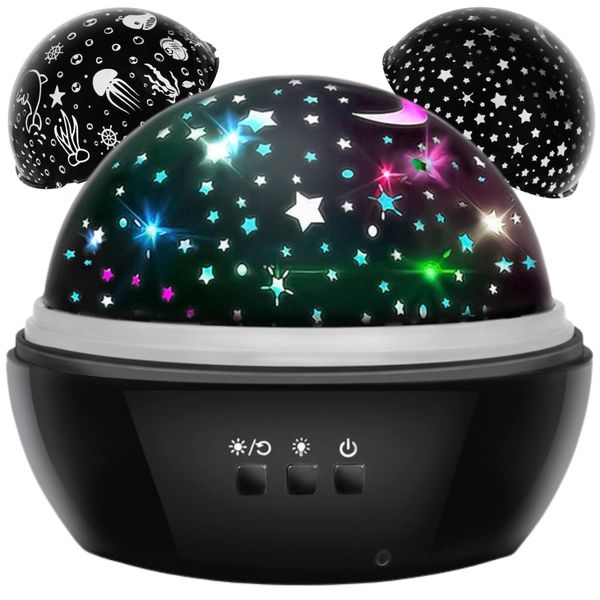 LAMPKA NOCNA PROJEKTOR GWIAZD PODWODNY ŚWIAT LED zdjęcie 1