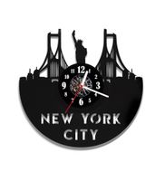 Zegar ścienny z płyty winylowej  New York City 148.2