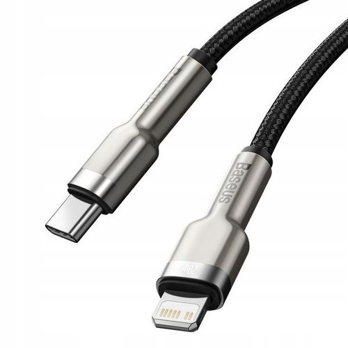 Kabel USB-C do Lightning Baseus Cafule, PD, 20W, 1m (czarny) na Arena.pl