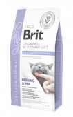 brit grain free veterinary diet cat gastrointestinal śledź z groszkiem 5kg