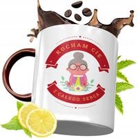 Kubek Bordowy Dla Babci Na Urodziny Prezent Z Nadrukiem Ze Zdjęciem