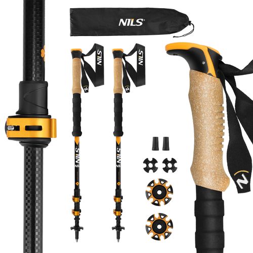 Kije trekkingowe aluminiowe TK8605 Nils - ergonomiczne, regulowane na Arena.pl