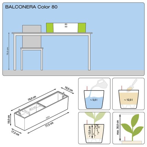 DONICA LECHUZA BALCONERA 80 BIAŁA na Arena.pl