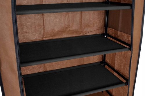 SZAFKA TEKSTYLNA Z PÓŁKAMI NA BUTY SKŁADANA STOJAK REGAŁ ORGANIZER na Arena.pl