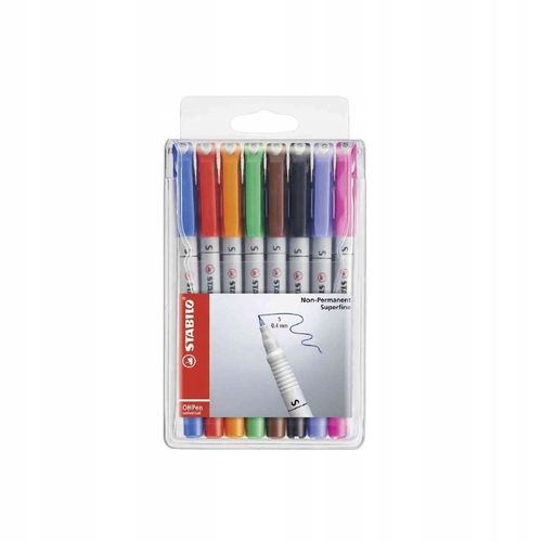 STABILO Woreczek z 8 bardzo drobno rozpuszczalnymi markerami na Arena.pl