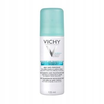 Vichy Antyperspirant w sprayu przeciw śladom na ubraniach 48h 125 ml na Arena.pl