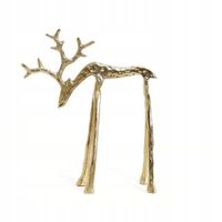Renifer AGRI ozdobny złoty 20x18 cm HOMLA