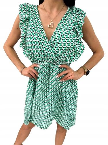 Sukienka suknia damska letnia wzorzysta S/M na Arena.pl