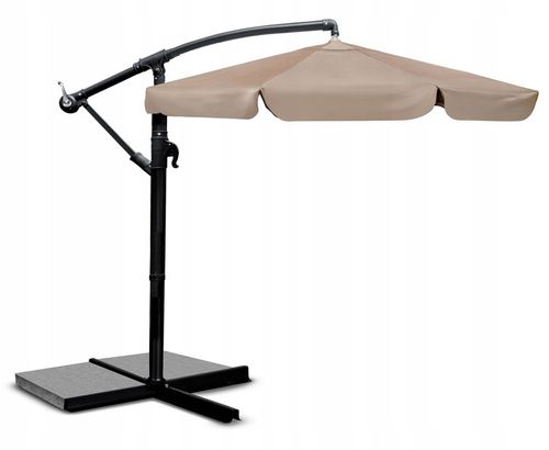 Parasol ogrodowy duży składany z wysięgnikiem pokrowiec 6 segmentów Ø 350cm na Arena.pl