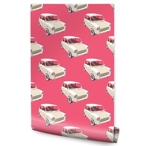 Tapeta Dla Młodzieży SAMOCHODY Styl Retro Ozdoba na Arena.pl