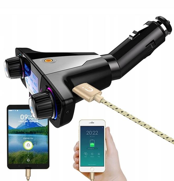 TRANSMITER FM BLUETOOTH 5.0 USB MULTIMEDIALNY 8w1 zdjęcie 5