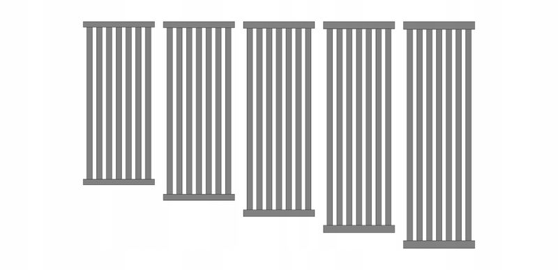 Grzejnik dekoracyjny RADIATOR 120x32 SZARY STR zdjęcie 11