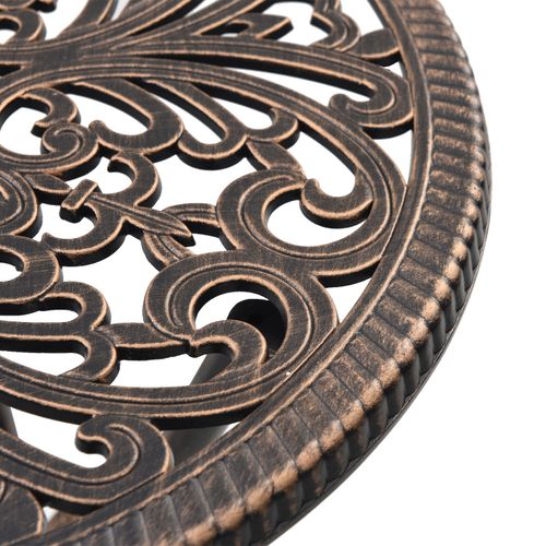 Zestaw bistro ogrodowy 3-częściowy z brązowego aluminiowego odlewu na Arena.pl