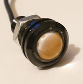 Światła do jazdy dziennej, storboskop 18mm Eagle Eye barwa ciepła