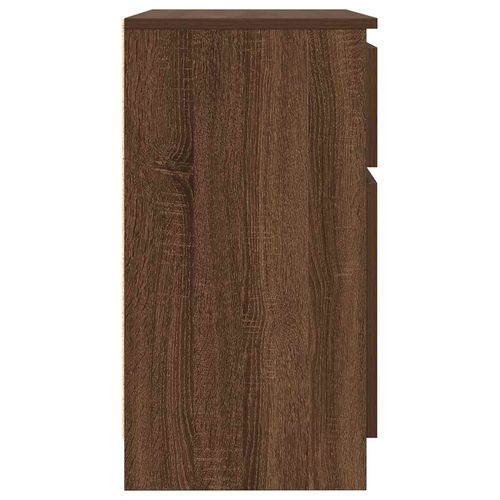 Komoda z szufladą Brązowy dąb 71x35x65 cm Drewno klejone na Arena.pl