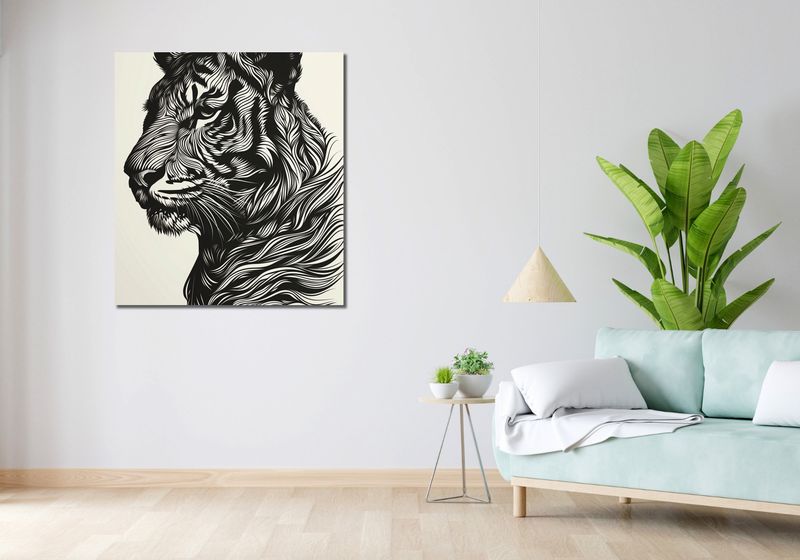 Obraz 90x100cm Tygrysi Gwizd zdjęcie 2