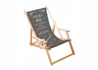 Leżak, prezent personalizowany na urodziny 40, 50, 60, 70, 80, 90... LP127
