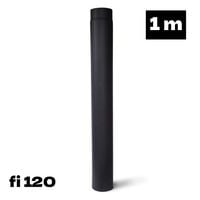 Rura spalinowa 1 m fi 120 mm stal żaroodporna 2 mm do pieca kominka
