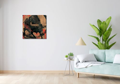 Obraz 60x60cm Bycza Niezłomność na Arena.pl